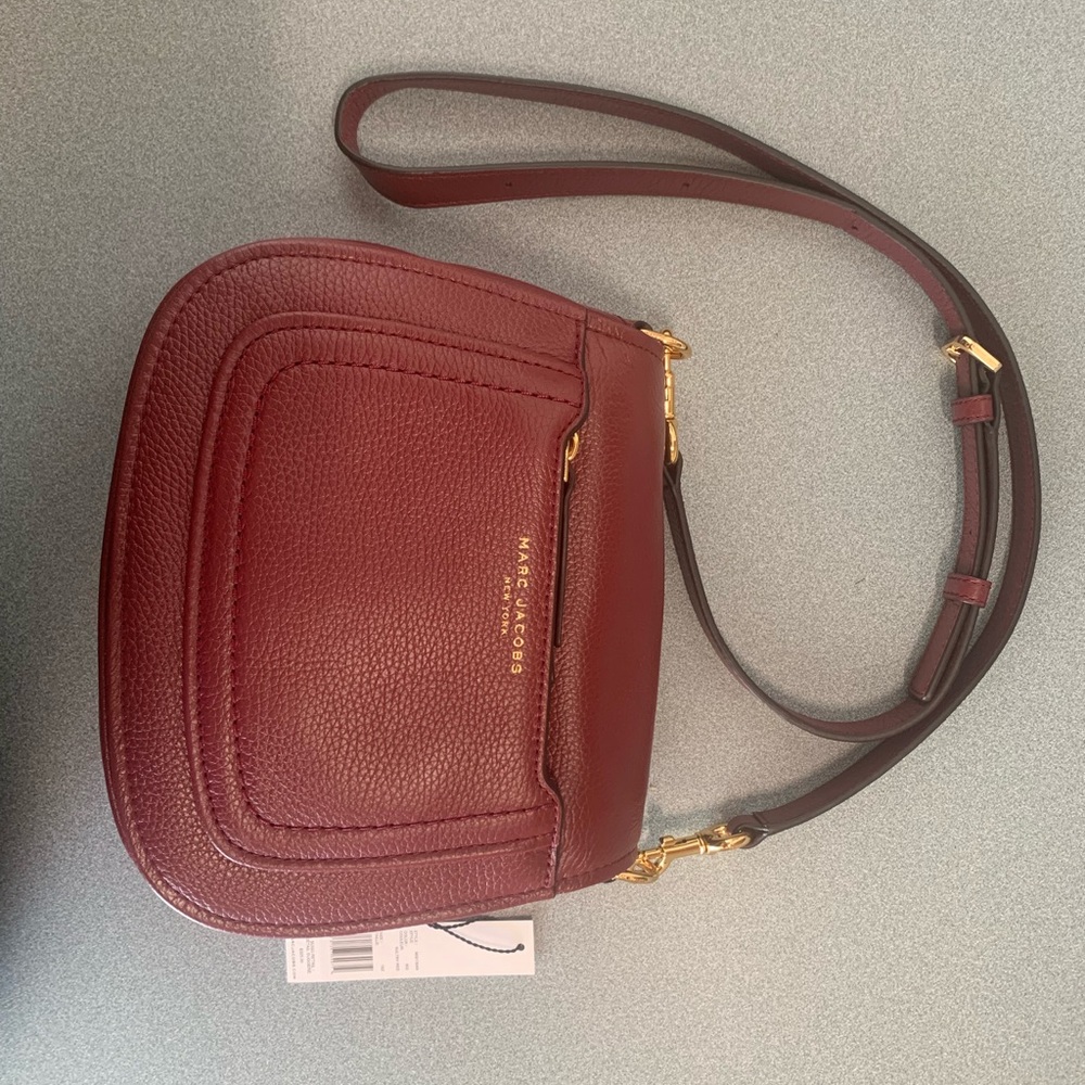 BRAND NEW Marc Jacobs Leather Sultry Red Crossbody Handbag